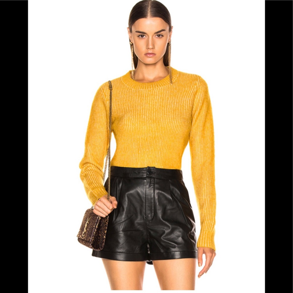 FRAME
Mohair Crew mustard Sweater